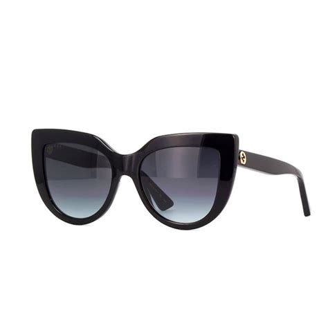 Occhiali da Sole Donna Gucci 0164S 001 Nero a Gatto Cat Eye 